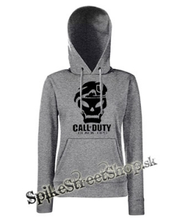 CALL OF DUTY - Skull - sivá dámska mikina