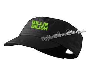 BILLIE EILISH - Green Logo - čierna šiltovka army cap