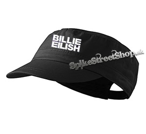 BILLIE EILISH - White Logo - čierna šiltovka army cap