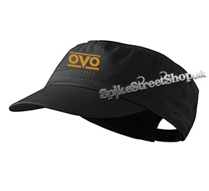 DRAKE - Gold OVO Logo - čierna šiltovka army cap