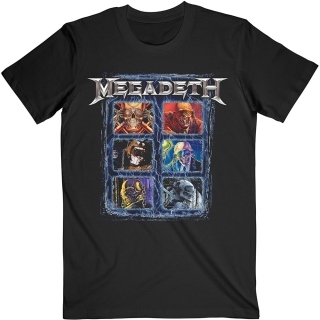 MEGADETH - Vic Head Grid - čierne pánske tričko