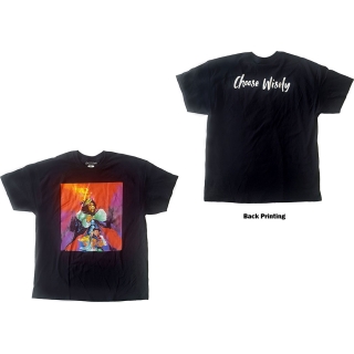 J COLE - Choose Wisely - čierne pánske tričko