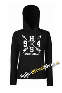 HARRY STYLES - Logo Crest - čierna dámska mikina