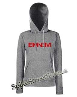 EMINEM - Red Logo - sivá dámska mikina