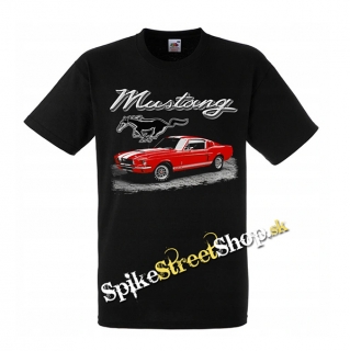 FORD MUSTANG - Legendary Car Collection - čierne pánske tričko