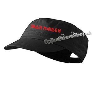 IRON MAIDEN - Red Logo - čierna šiltovka army cap