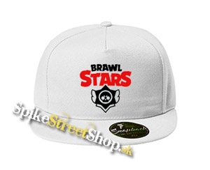 BRAWL STARS - Logo - biela šiltovka model "Snapback"
