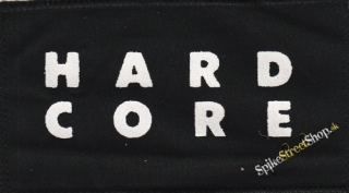 HARD CORE - White Logo - nášivka