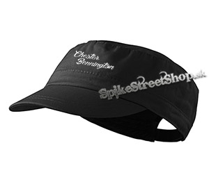 CHESTER BENNINGTON - Logo - čierna šiltovka army cap