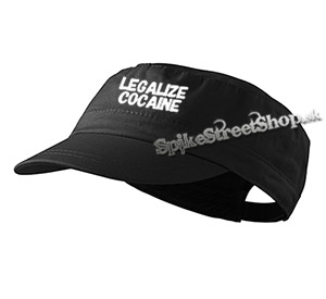 LEGALIZE COCAINE - čierna šiltovka army cap