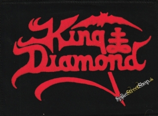 KING DIAMOND - Red Logo - nášivka