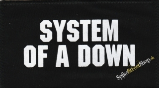 SYSTEM OF A DOWN - White Logo - nášivka