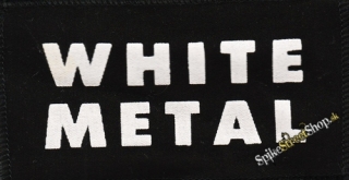 WHITE METAL - White Logo - nášivka