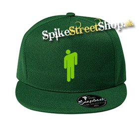 BILLIE EILISH - Green Stickman - fľaškovozelená šiltovka model "Snapback"