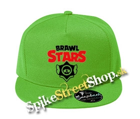 BRAWL STARS - Logo - jabĺčkovo-zelená šiltovka model "Snapback"