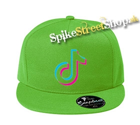 TIK TOK - Znak - jabĺčkovo-zelená šiltovka model "Snapback"