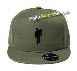 BILLIE EILISH - Black Stickman - khaki šiltovka model "Snapback"