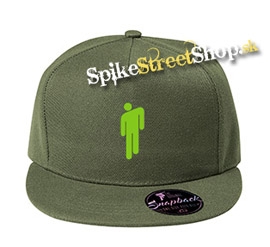 BILLIE EILISH - Green Stickman - khaki šiltovka model "Snapback"