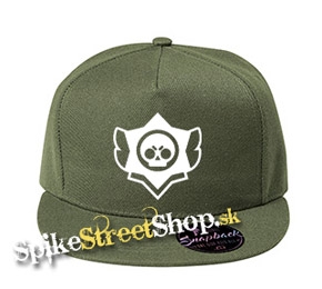 BRAWL STARS - Skull - khaki šiltovka model "Snapback"