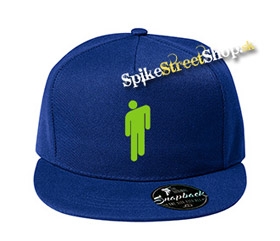 BILLIE EILISH - Green Stickman - kráľovská-modrá šiltovka model "Snapback"