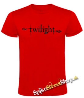 TWILIGHT - The Twilight Saga Logo - červené pánske tričko