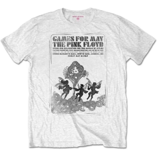 PINK FLOYD - Games For May B&W - biele pánske tričko