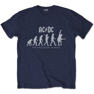 AC/DC - Evolution of Rock - modré pánske tričko