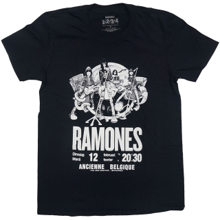RAMONES - Belgique - čierne pánske tričko