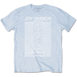 JOY DIVISION - Unknown Pleasures White On Blue - modré pánske tričko