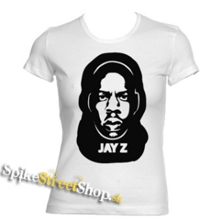 JAY-Z - Logo & Portrait - biele dámske tričko