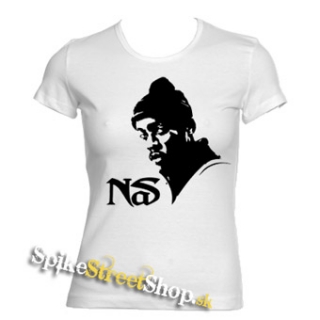 NAS - Logo & Portrait - biele dámske tričko