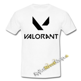 VALORANT - Logo - biele pánske tričko