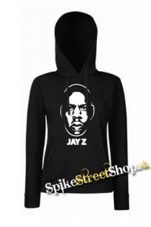 JAY-Z - Logo & Portrait - čierna dámska mikina