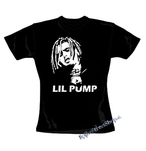 LIL PUMP - Logo & Portrait - čierne dámske tričko