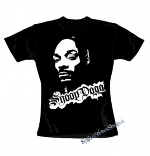 SNOOP DOGG - Logo & Portrait - čierne dámske tričko