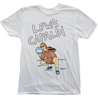 LEWIS CAPALDI - Snow Leopard - biele pánske tričko