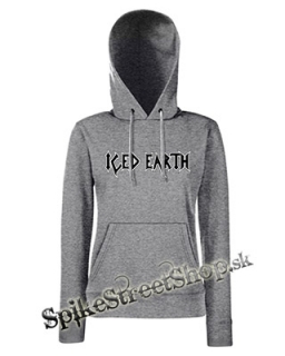 ICED EARTH - Logo - sivá dámska mikina