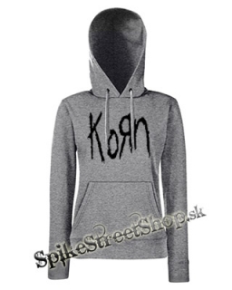 KORN - Logo - sivá dámska mikina