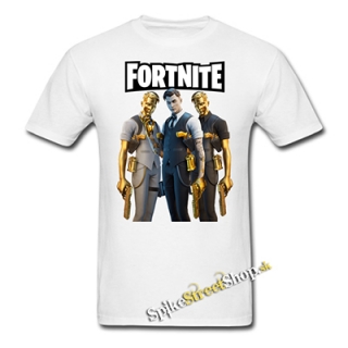 FORTNITE - Golden Skins - biele pánske tričko