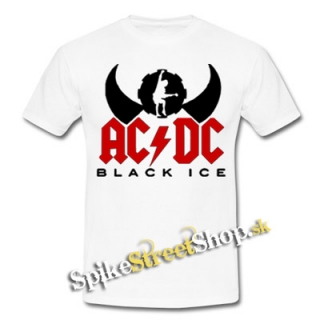 AC/DC - Black Ice Angus Silhouette - biele pánske tričko