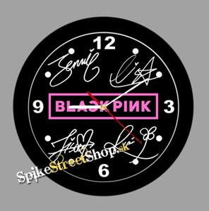 BLACKPINK - Logo & Signature - nástenné hodiny