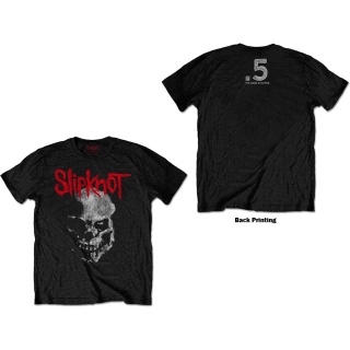SLIPKNOT - Gray Chapter Skull - čierne pánske tričko