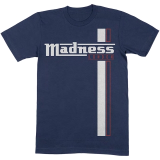MADNESS - Stripes - modré pánske tričko