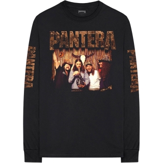 PANTERA - Bong Group - čierne pánske tričko s dlhými rukávmi