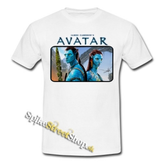 AVATAR - Jake & Neytiri - biele pánske tričko