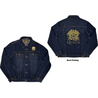 QUEEN - Classic Crest - modrá pánska rifľová bunda