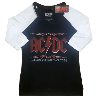 AC/DC - Hell Ain't A Bad Place - čierne dámske tričko s 3/4 rukávmi