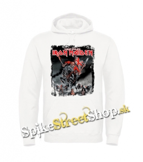 IRON MAIDEN - Maiden England - biela pánska mikina