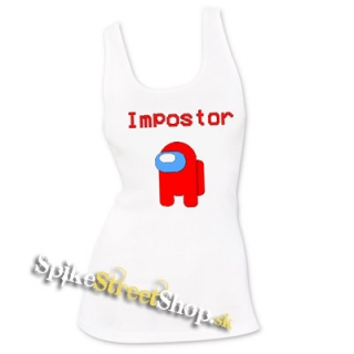 AMONG US - Impostor - Ladies Vest Top - biele