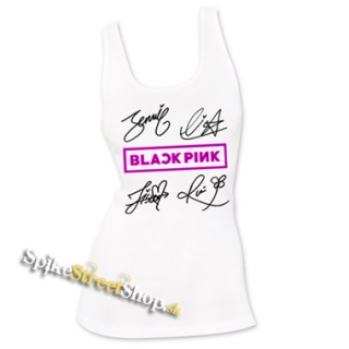 BLACKPINK - Logo & Signature - Ladies Vest Top - biele